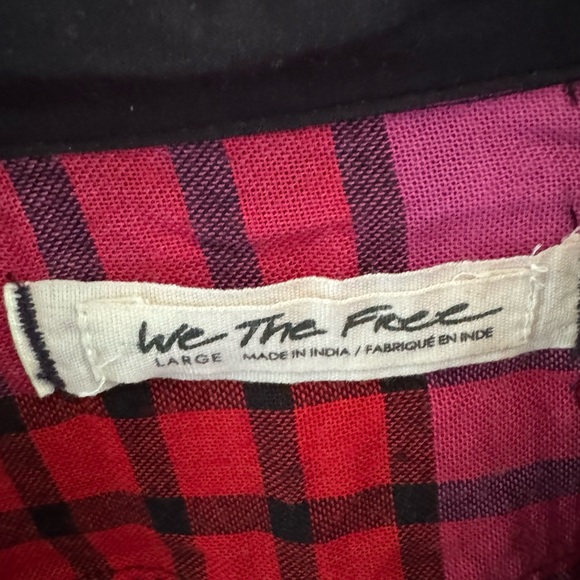 We the free plaid blouse - Picture 5 of 5